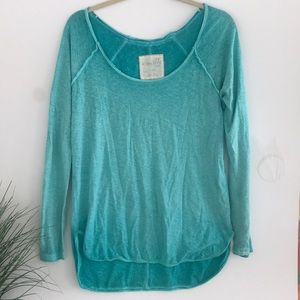 Free People Dip Dye lightweight long sleeve T